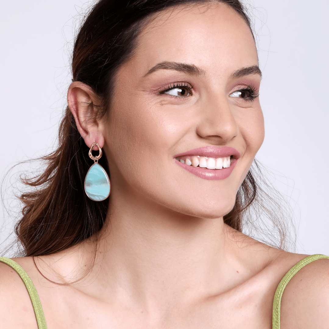 Boucles d'Oreilles Splendeur Exotique en Amazonite