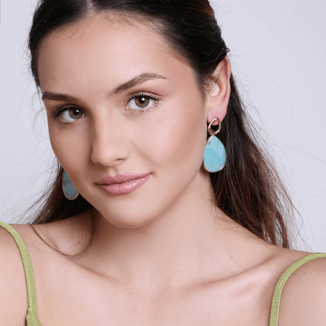 Boucles d'Oreilles Splendeur Exotique en Amazonite