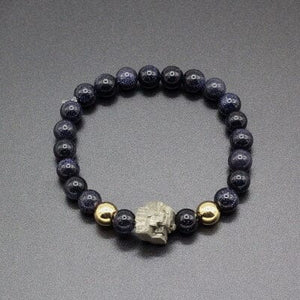 Bracelet Gardien Astral en Onyx et Pyrite