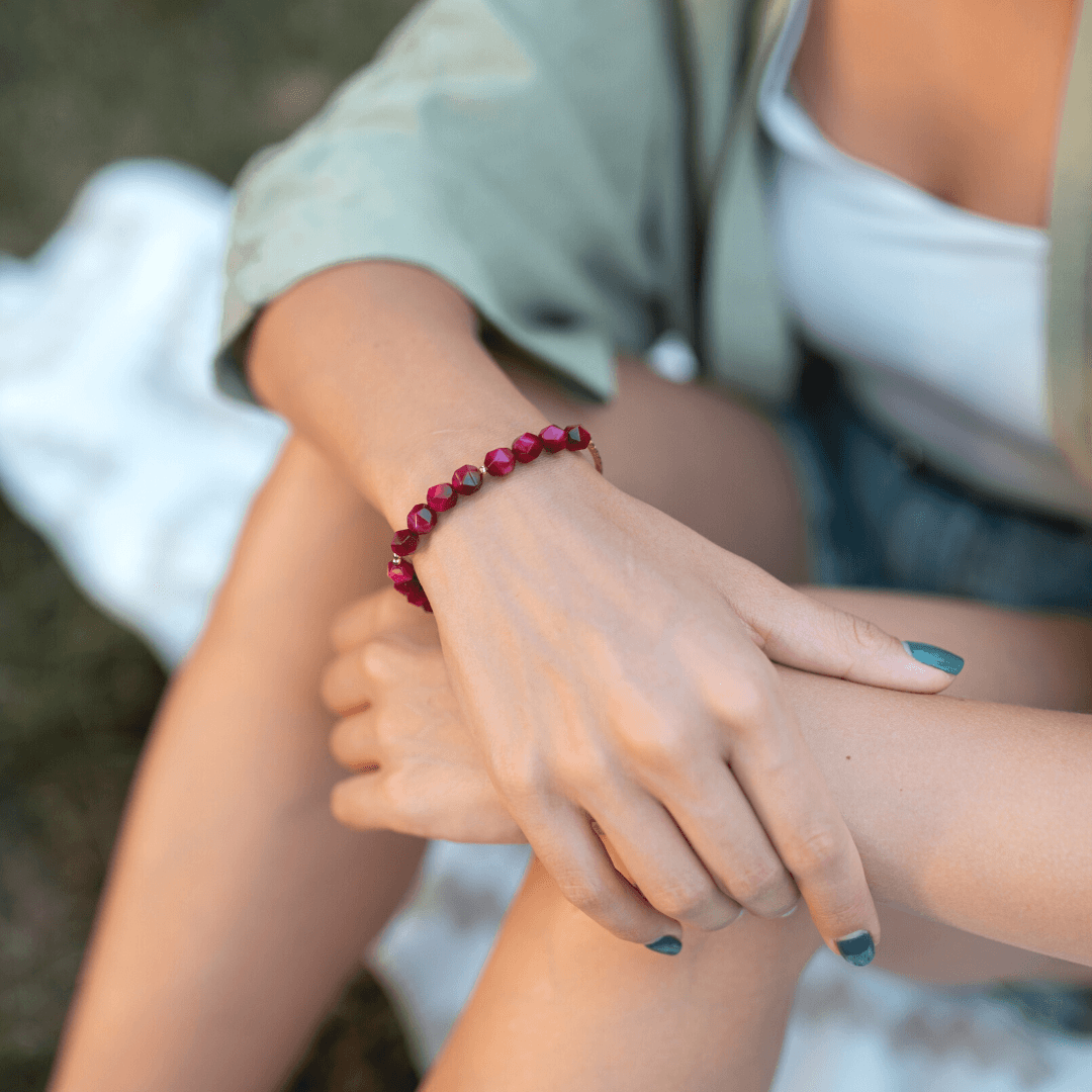 Bracelet en Perles Force Protectrice en Perles Oeil de Tigre