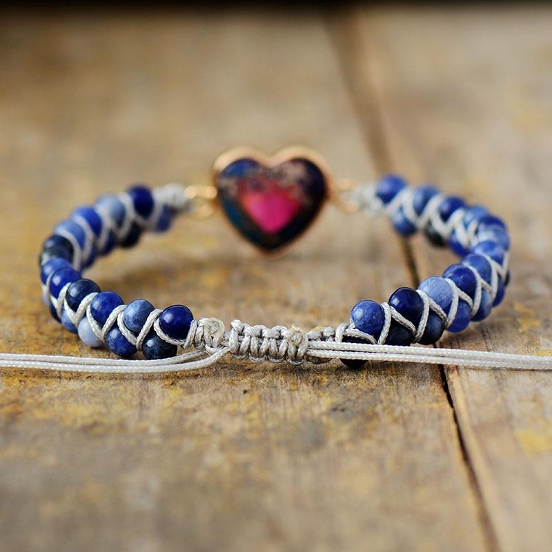 Bracelet Coeur Passionné Bleu