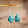 Boucles d'Oreilles en Pierre Amazonite