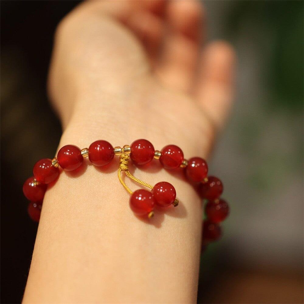 Bracelet Ardente Passion en Agate Rouge