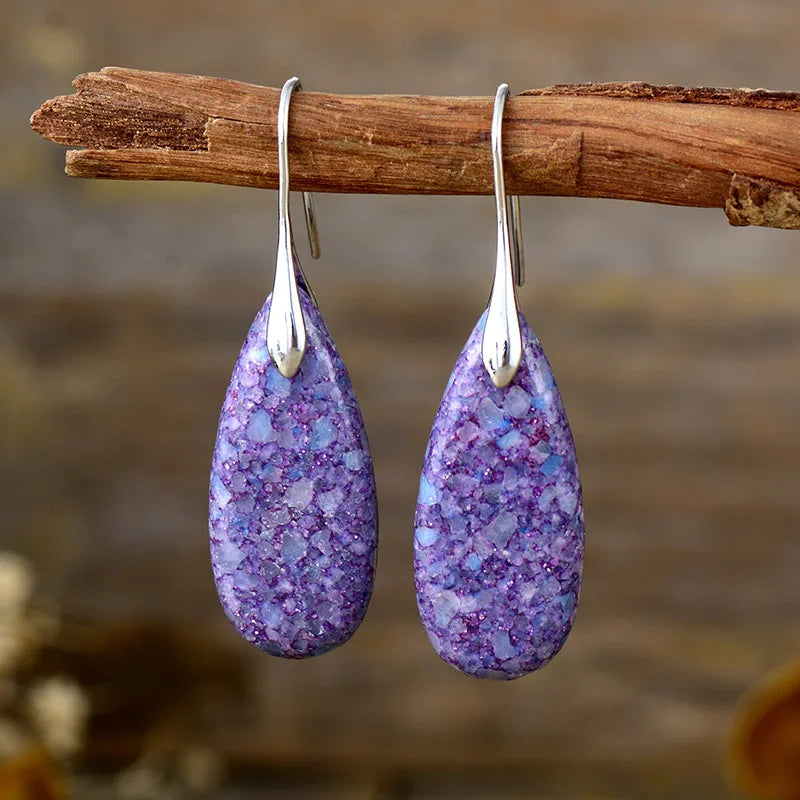 Boucles d'Oreilles Symphonie de la Nature en Jaspe