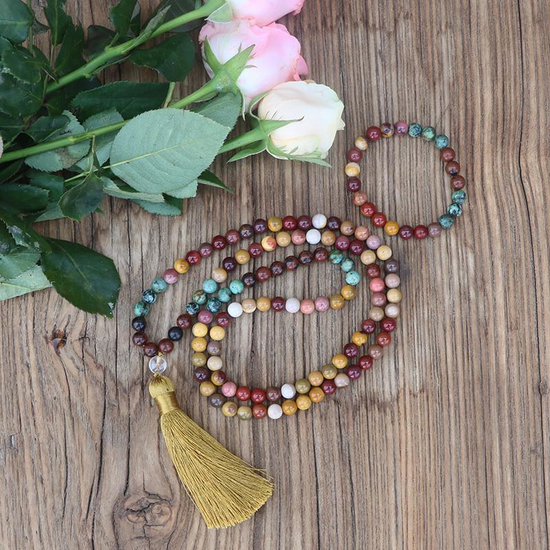 Ensemble Mala et Bracelet en Mookaite