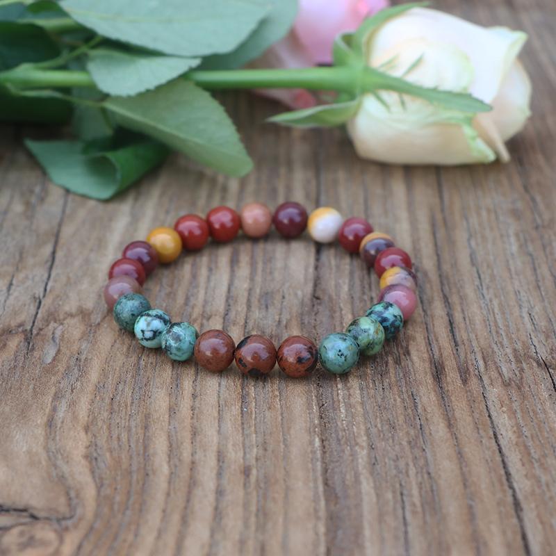 Ensemble Mala et Bracelet en Mookaite