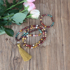 Ensemble Mala et Bracelet en Mookaite