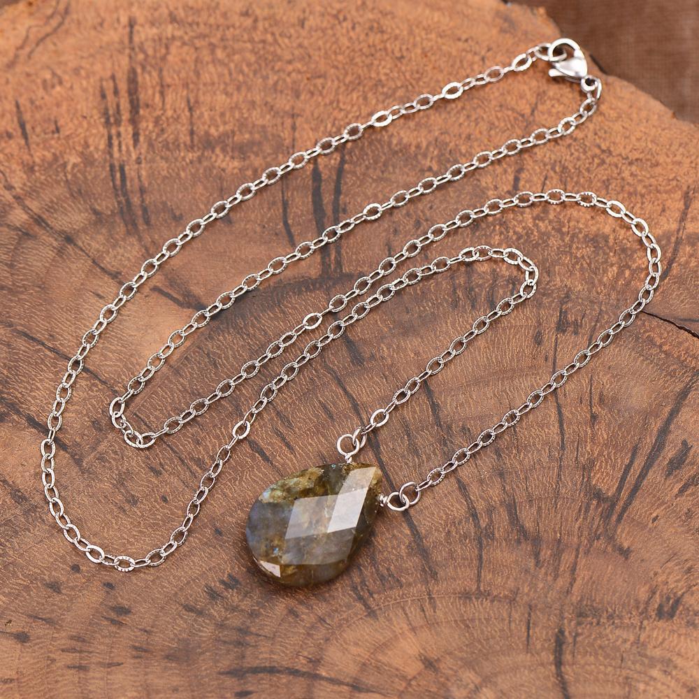 Collier Larme en Labradorite