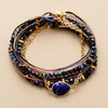 Bracelet Bohème Multicouche en Lapis-Lazuli