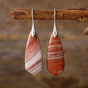 Boucles d’Oreilles Terre Rayonnante en Jaspe