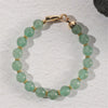 Bracelet Porte-Bonheur Amoureux en Quartz Fraise Vert