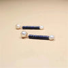 Boucles d'Oreilles Mers Sereines en Perles & Lapis-Lazuli