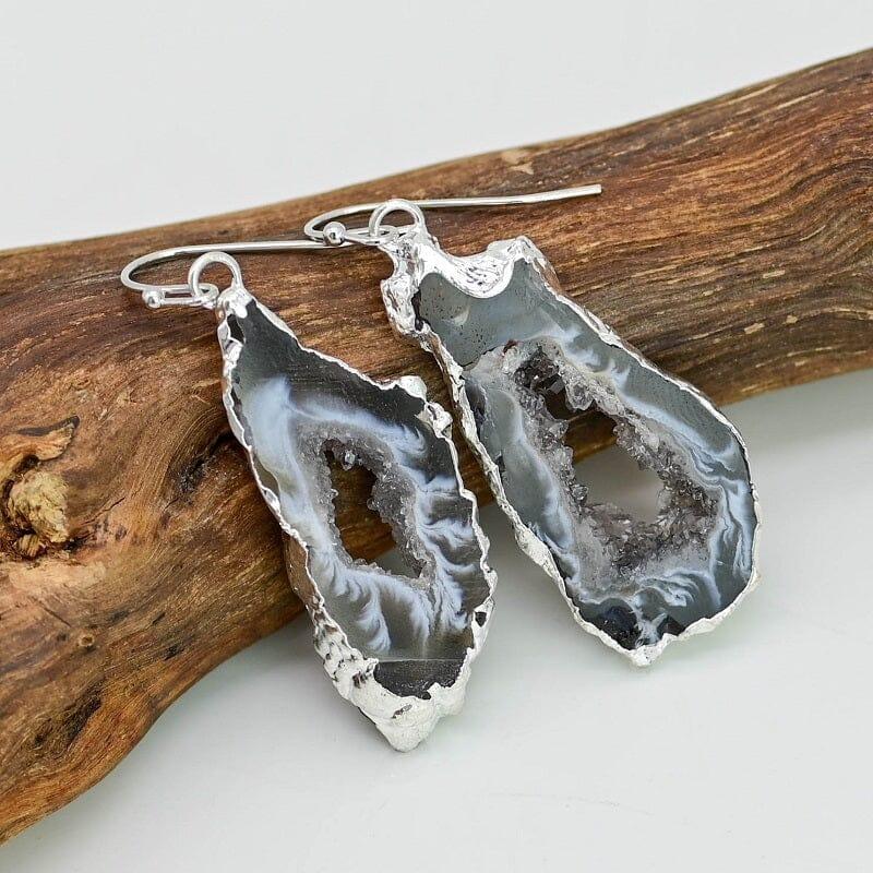 Boucles d'Oreilles en Pierre d'Agate