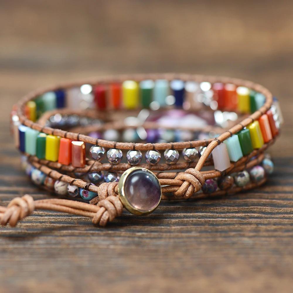 Bracelet Cohésion et Paix des 7 Chakras