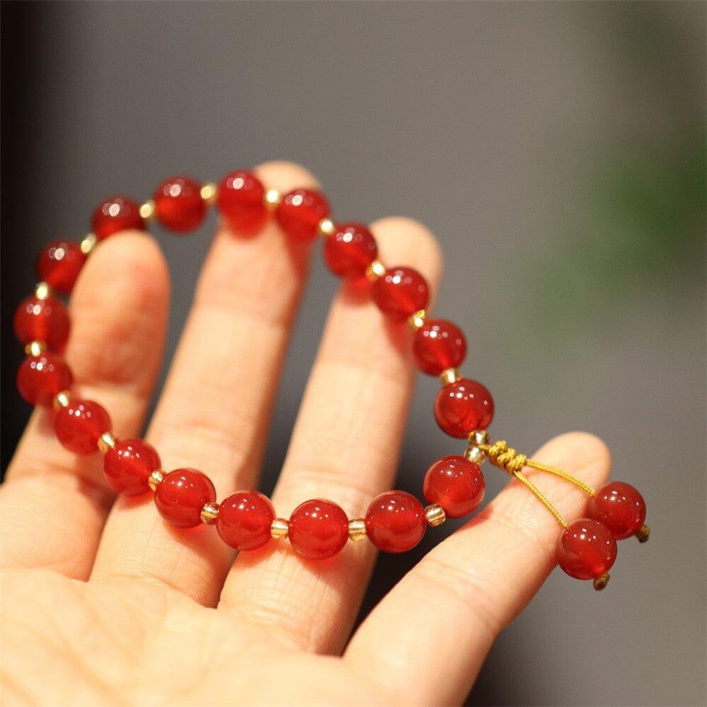 Bracelet Ardente Passion en Agate Rouge