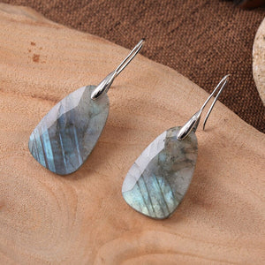 Boucles d'Oreilles Âme Mystique en Labradorite