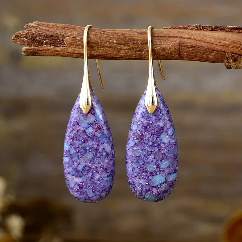 Boucles d'Oreilles Symphonie de la Nature en Jaspe