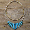 Collier Multi-Rangs Aura Paisible en Jaspe Bleu