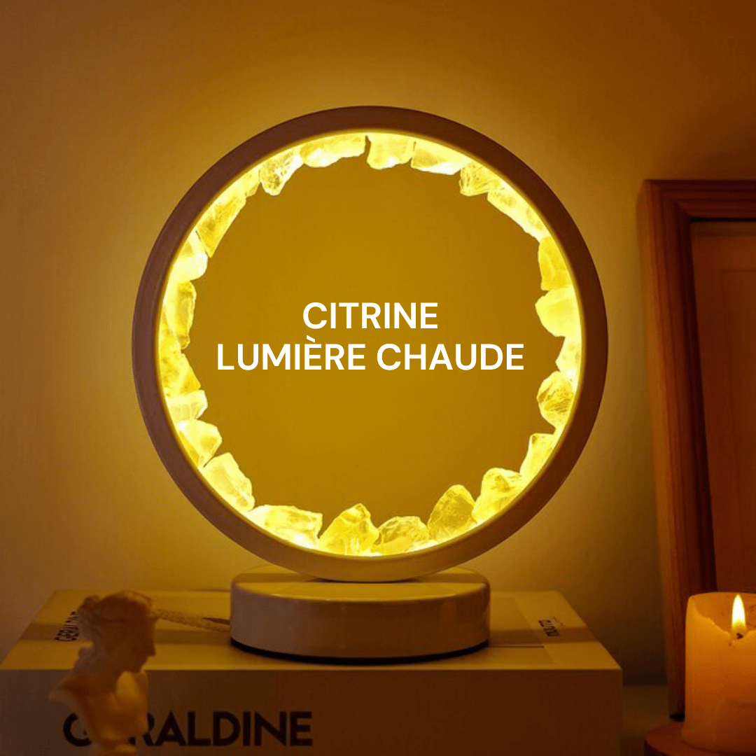 Lampe LED en Pierre Naturelle Lueur Sacrée