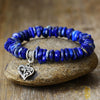 Bracelet Sérénité Azurée en Lapis-Lazuli & Aiguë-Marine