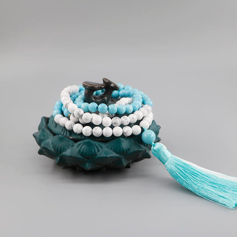 Collier Paisibles Intentions en Howlite & Turquoise