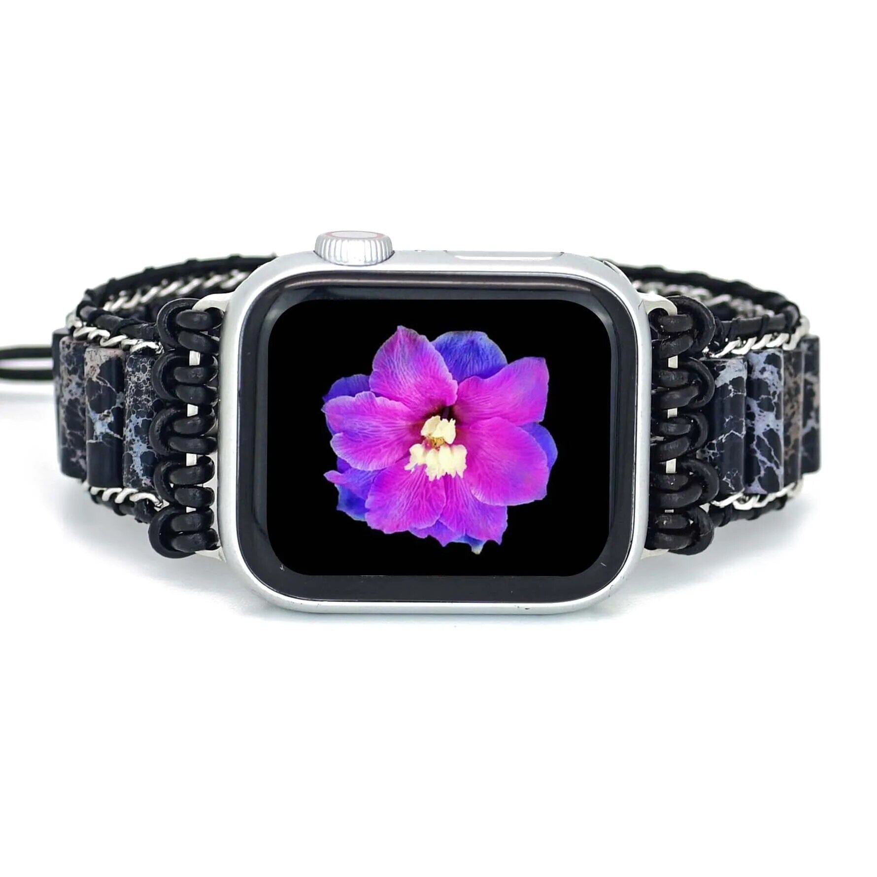 Bracelet d'Apple Watch Fusion Indigo en Jaspe Impérial