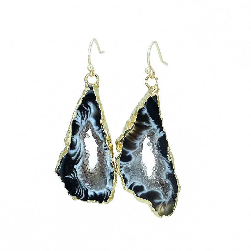 Boucles d'Oreilles en Pierre d'Agate