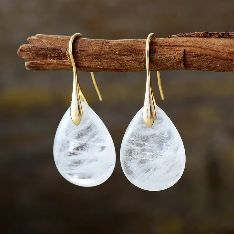 Boucles d'Oreilles Harmonie Divine en Pierres Naturelles