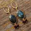 Boucles d’Oreilles Radiance Mystique en Labradorite