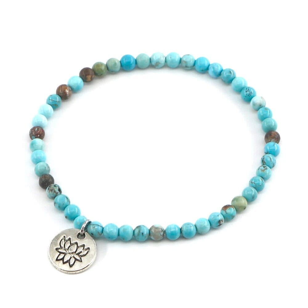 Bracelet Lotus Tranquille en Turquoise