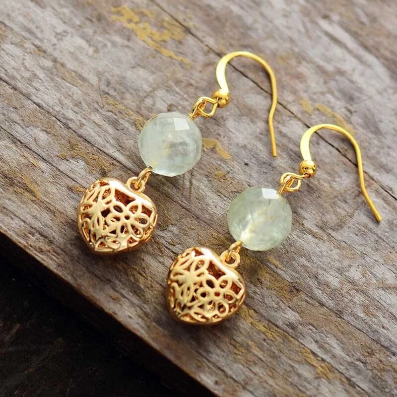 Boucles d’Oreilles Amour Mystique en Pierres Naturelles