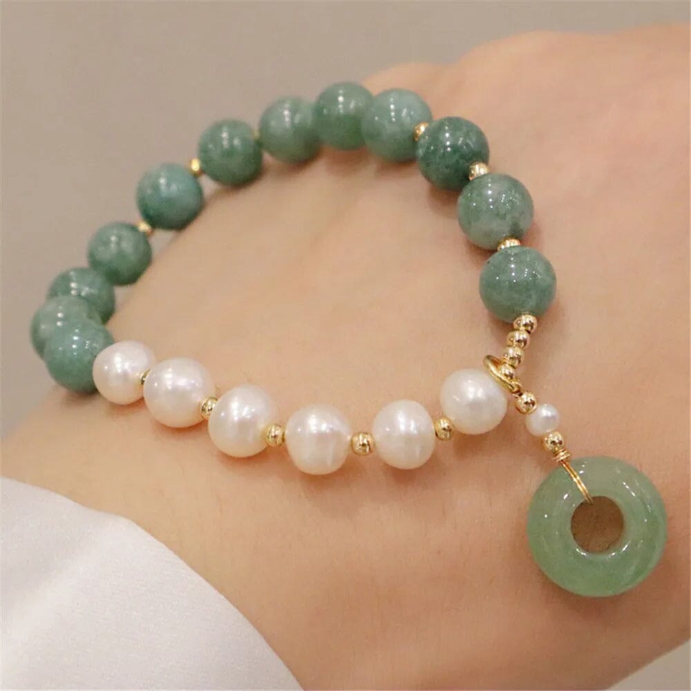 Bracelet Jade Enchanté en Perles