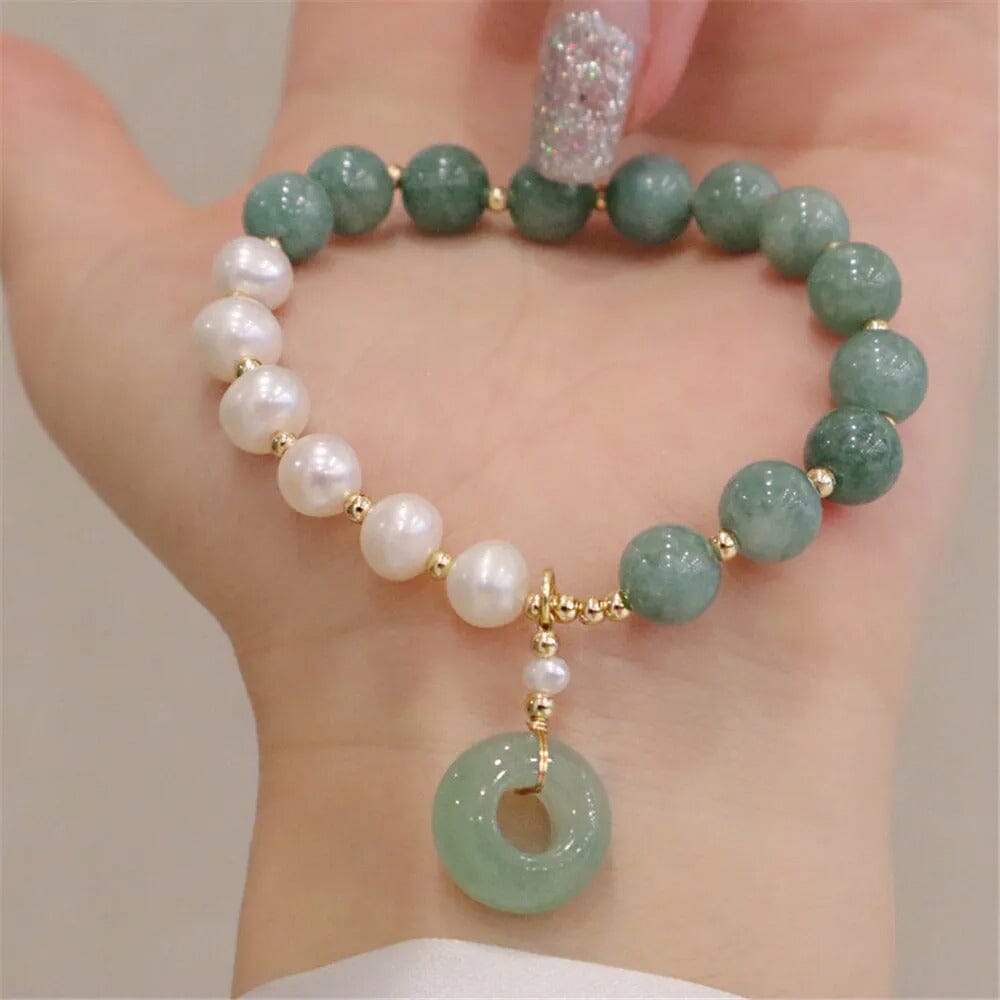 Bracelet Jade Enchanté en Perles