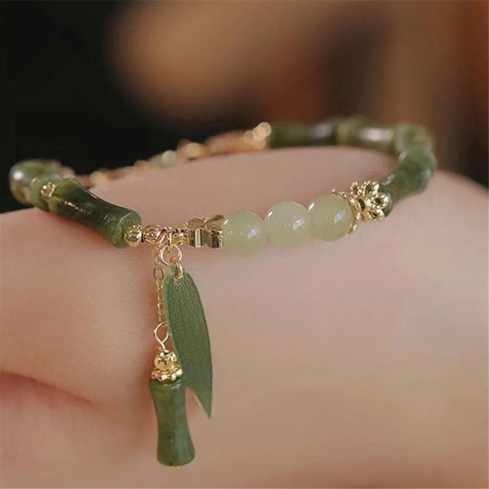 Bracelet Bambou Oasis en Jade Hetian