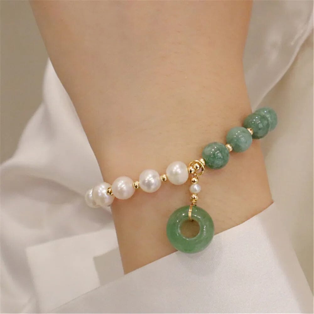 Bracelet Jade Enchanté en Perles