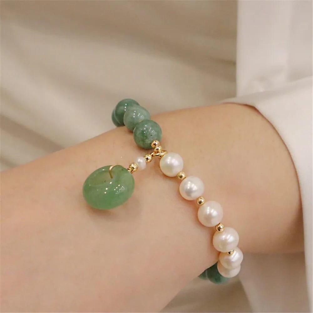 Bracelet Jade Enchanté en Perles