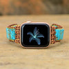 Bracelet d'Apple Watch Sagesse et Purification en Turquoise