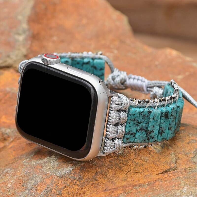 Bracelet d'Apple Watch Sésame Bleu Serein