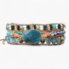 Bracelet Bleu Intense en Apatite