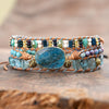 Bracelet Bleu Intense en Apatite