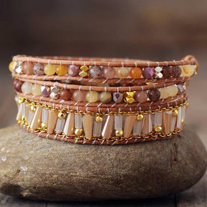 Bracelet Vent & Rayon de Soleil en Pierres Naturelles