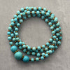 Collier Double Fonction Vintage en Turquoise