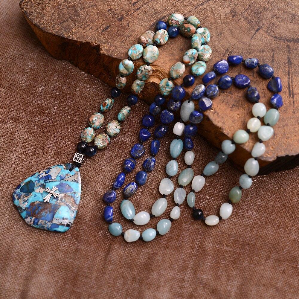 Collier Mala Protecteur Bleu Impérial