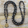 Collier Protection Divine en Onyx Noir et Jaspe