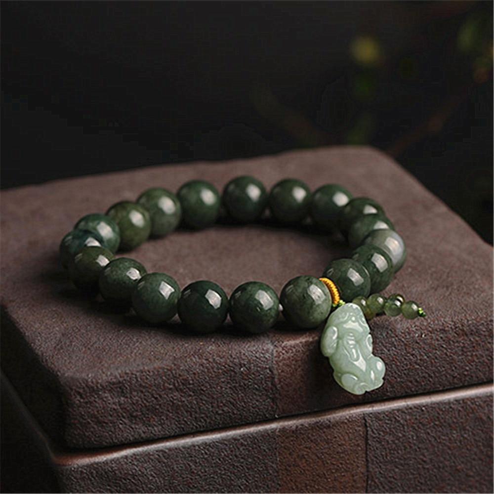 Bracelet Feng-Shui en Jade Pixiu