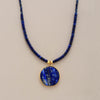 Collier Délicat en Lapis Rond