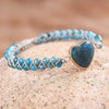 Bracelet Délicat Coeur Bleu