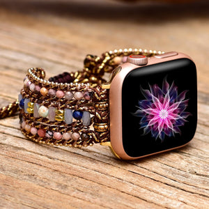 Bracelet d'Apple Watch Envoûtant Espoir en Rhodochrosite