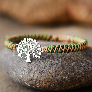 Bracelet Tressé Arbre de Vie Mystique