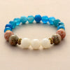 Bracelet de Yoga en Perles Bleues